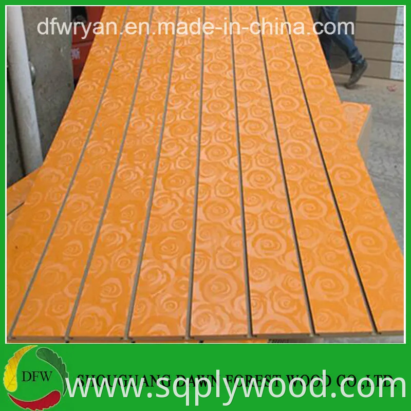 Good Quality 15mm Melamine Faced Slot MDF